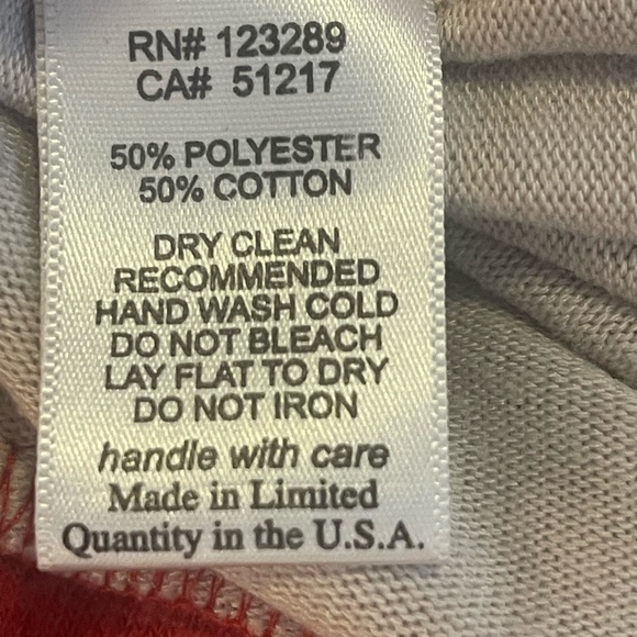 Michael Lauren Serge Stripe Pullover in Cloud & Cayenne in Size Xsmall - Picture 8 of 9